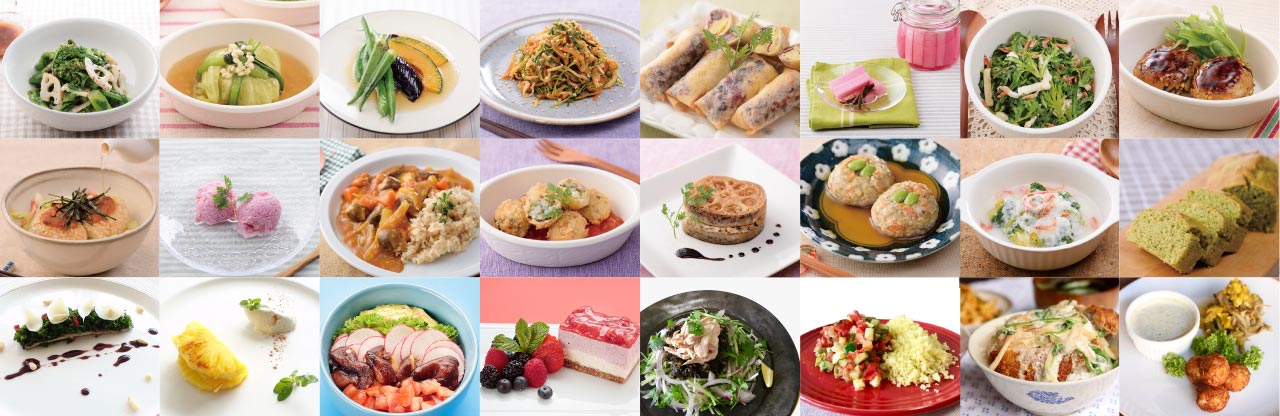食学の講座で学べる料理の数々